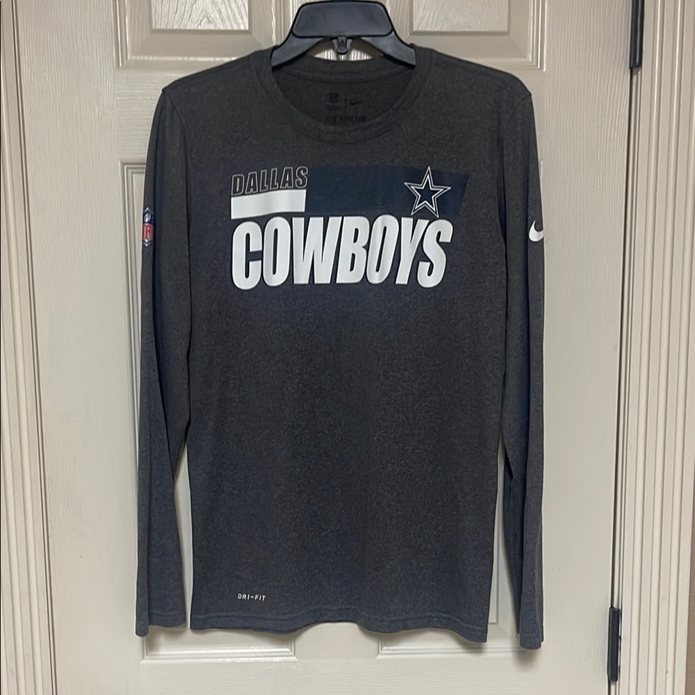 Nike Dallas Cowboys Long Sleeve Shirt - Dark Gray
